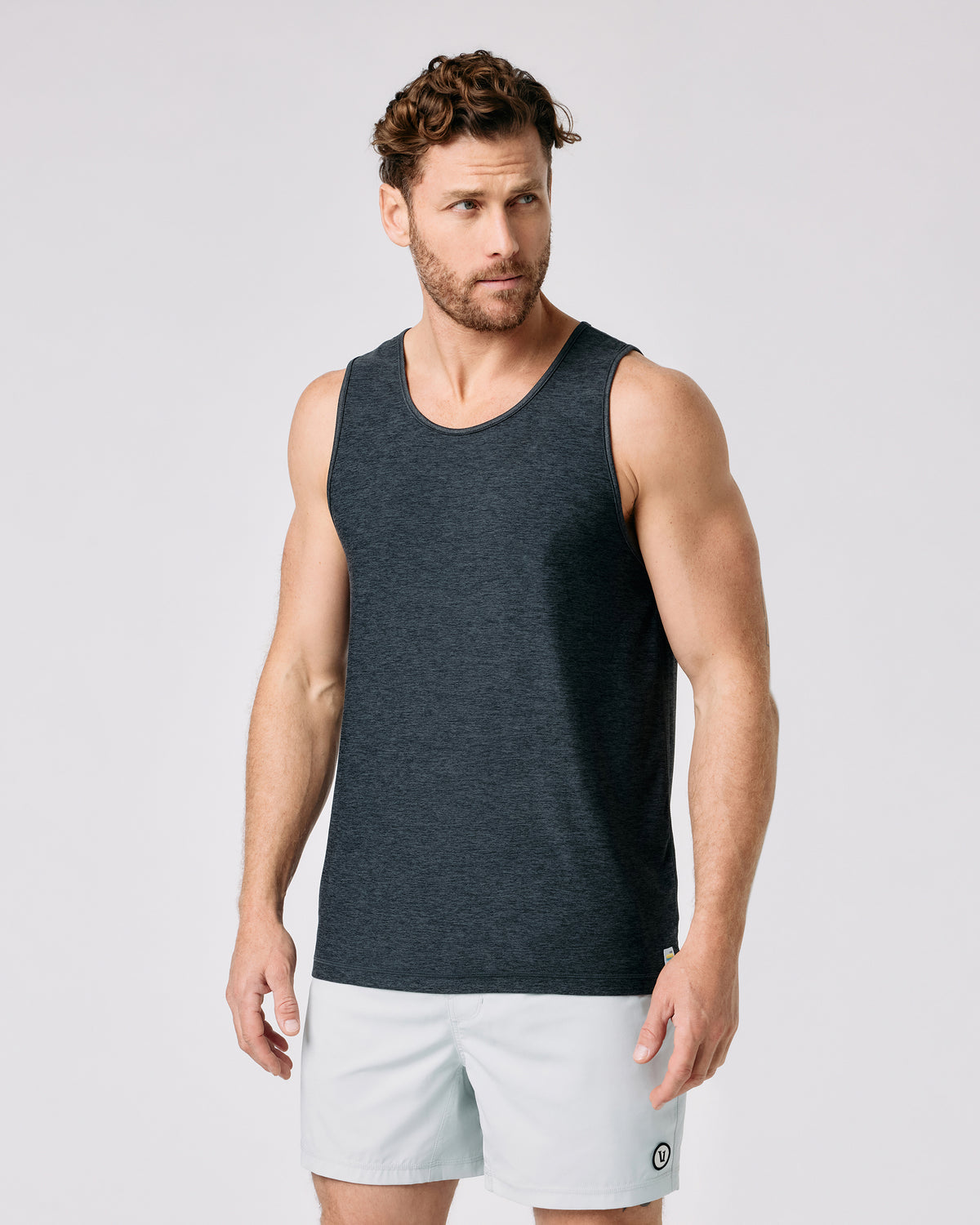Strato Tech Tank Charcoal Heather | Vuori US