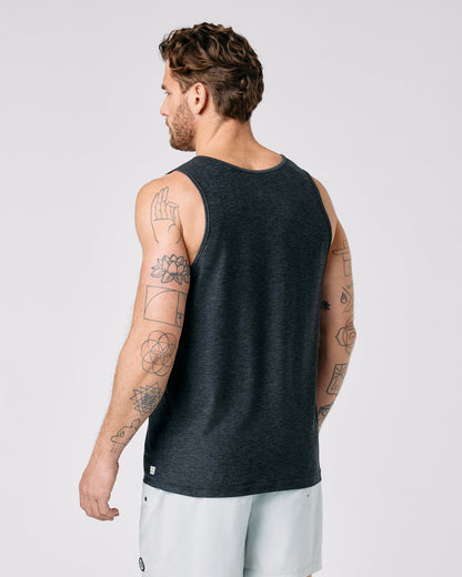 Strato Tech Tank Charcoal Heather | Vuori US