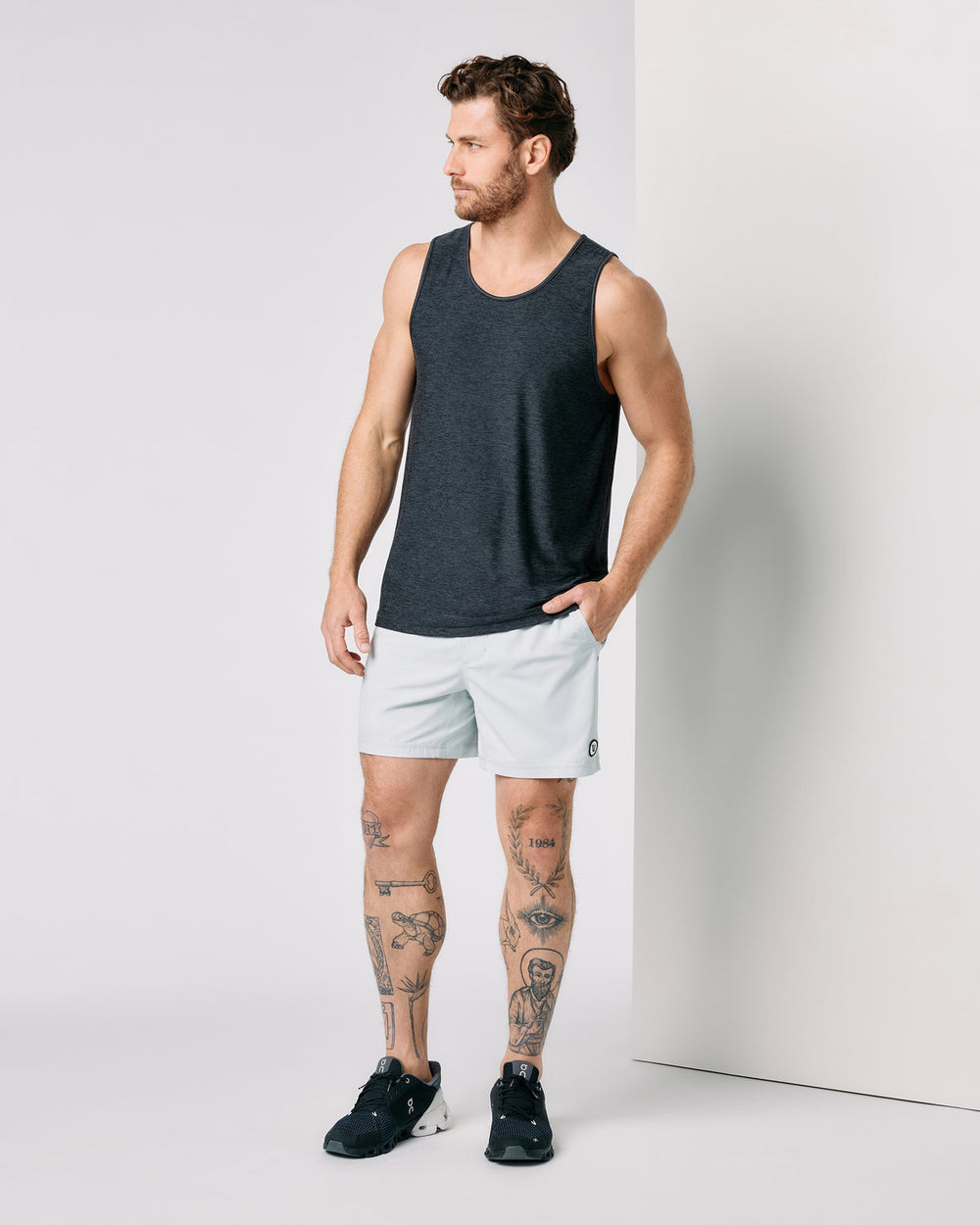Strato Tech Tank Charcoal Heather | Vuori US