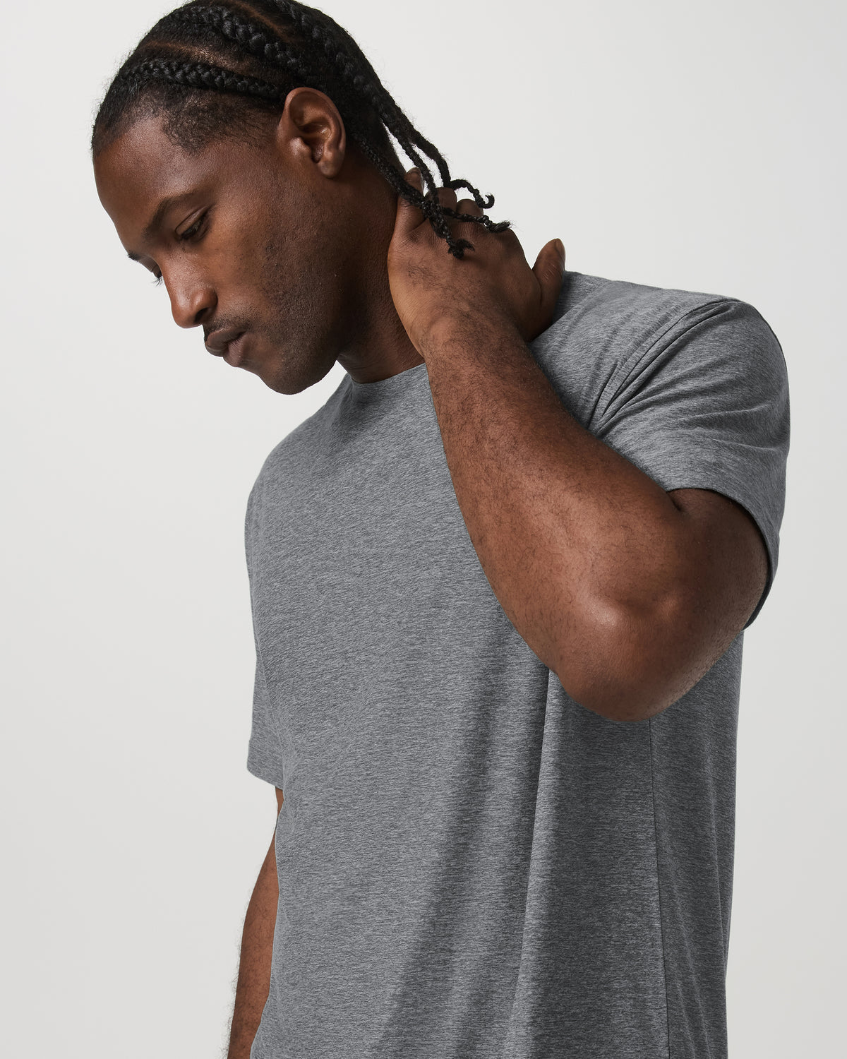 Short Sleeve Strato Tech Tee - Relaxed Fit Heather Grey | Vuori Discount