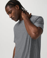 Short Sleeve Strato Tech Tee - Relaxed Fit Heather Grey | Vuori Discount