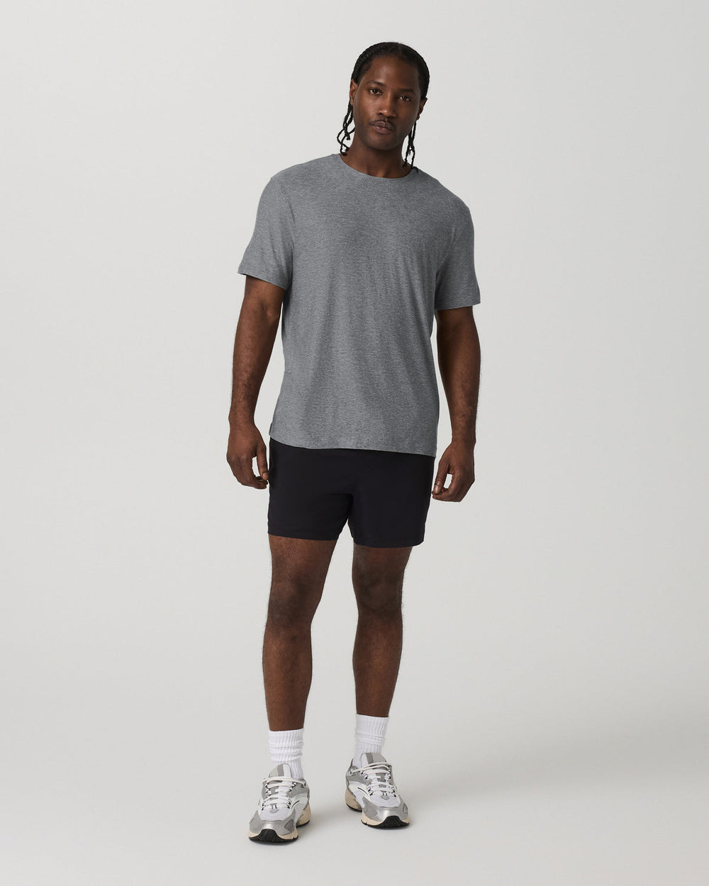 Short Sleeve Strato Tech Tee - Relaxed Fit Heather Grey | Vuori Discount