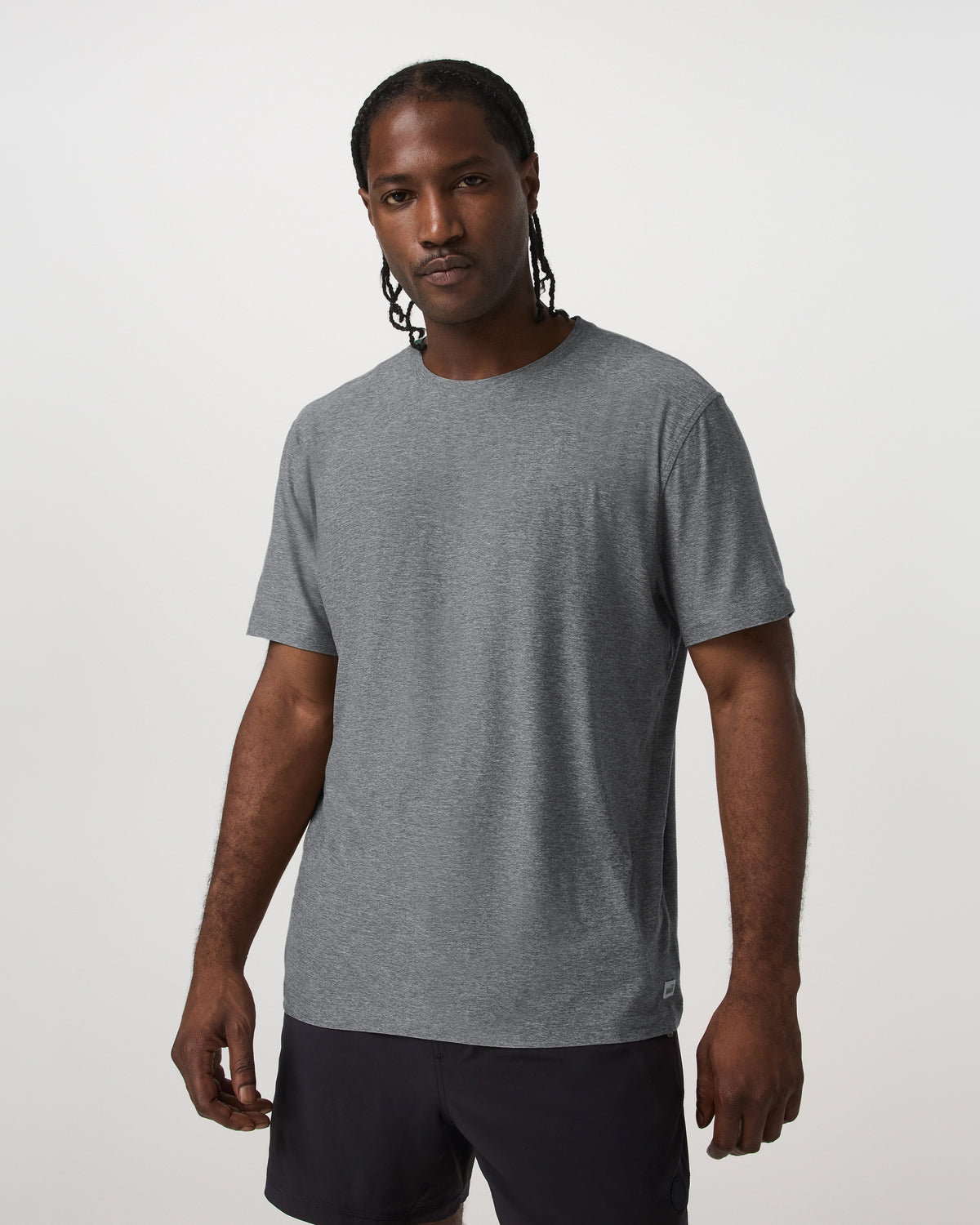 Short Sleeve Strato Tech Tee - Relaxed Fit Heather Grey | Vuori Discount