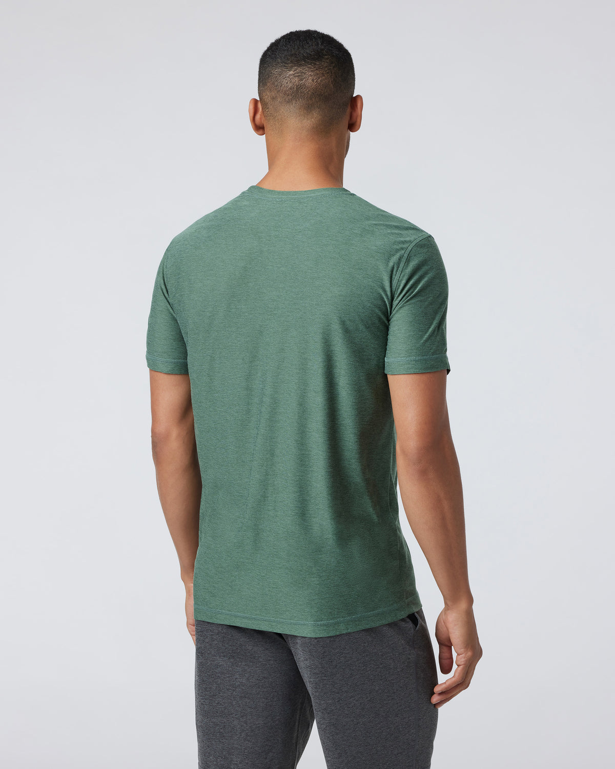 Strato Tech Tee Men's Sea Pine Heather Workout Shirt | Vuori Sale