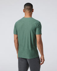 Strato Tech Tee Men's Sea Pine Heather Workout Shirt | Vuori Sale