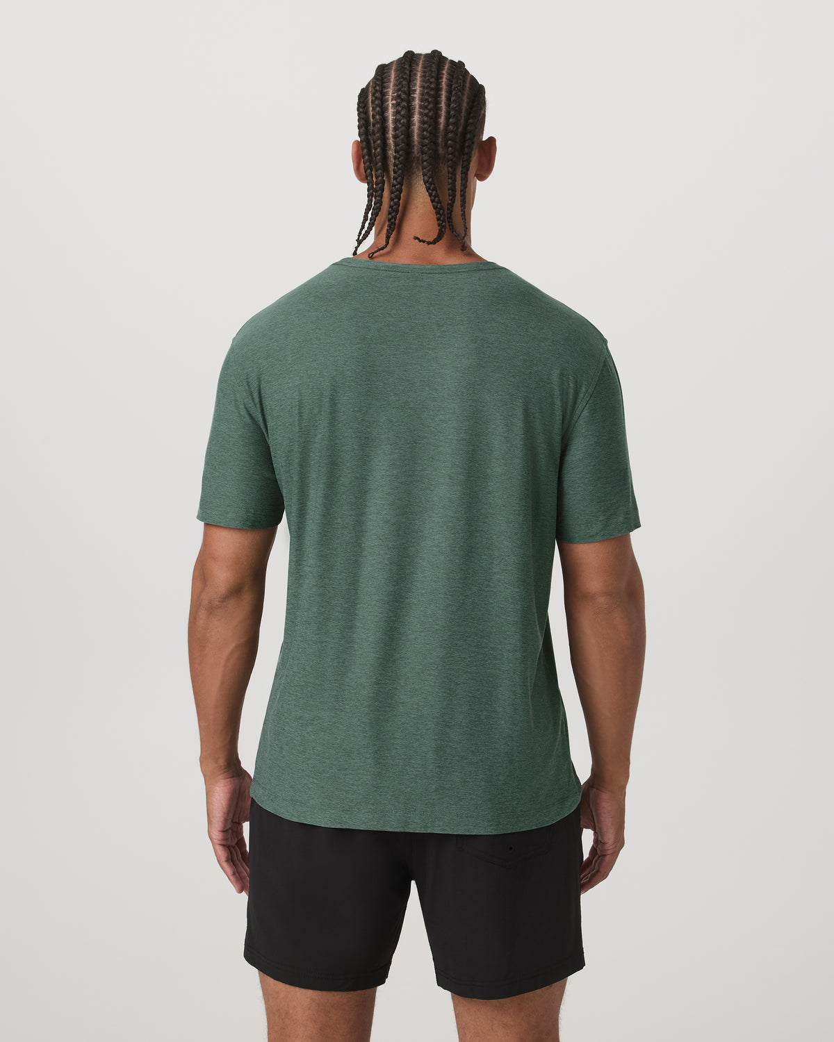 Short Sleeve Strato Tech Tee-Relaxed Fit Agate Green Heather | Vuori On sale