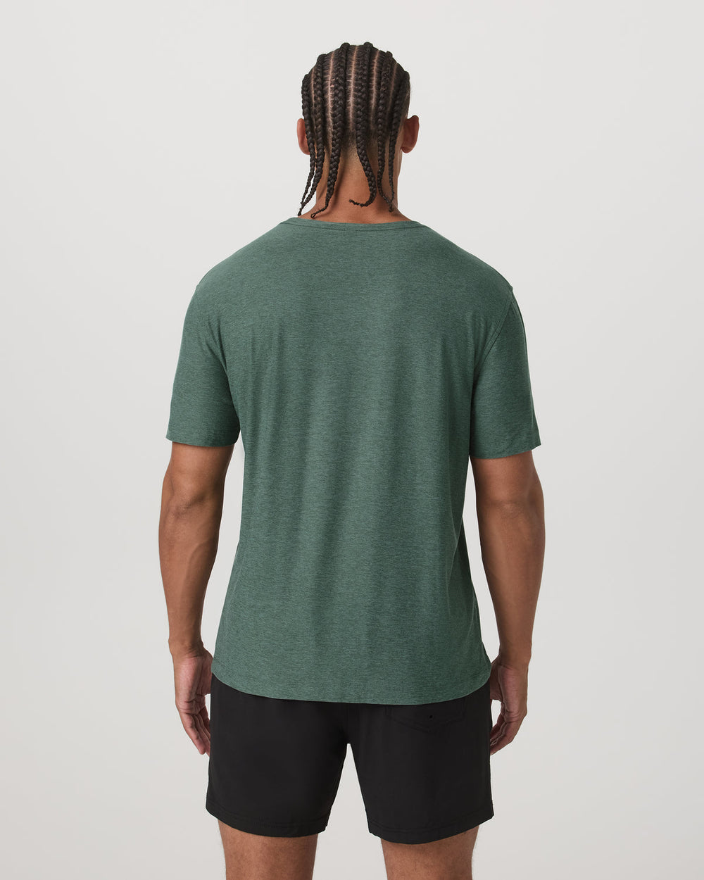 Short Sleeve Strato Tech Tee-Relaxed Fit Agate Green Heather | Vuori On sale