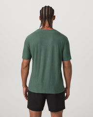 Short Sleeve Strato Tech Tee-Relaxed Fit Agate Green Heather | Vuori On sale