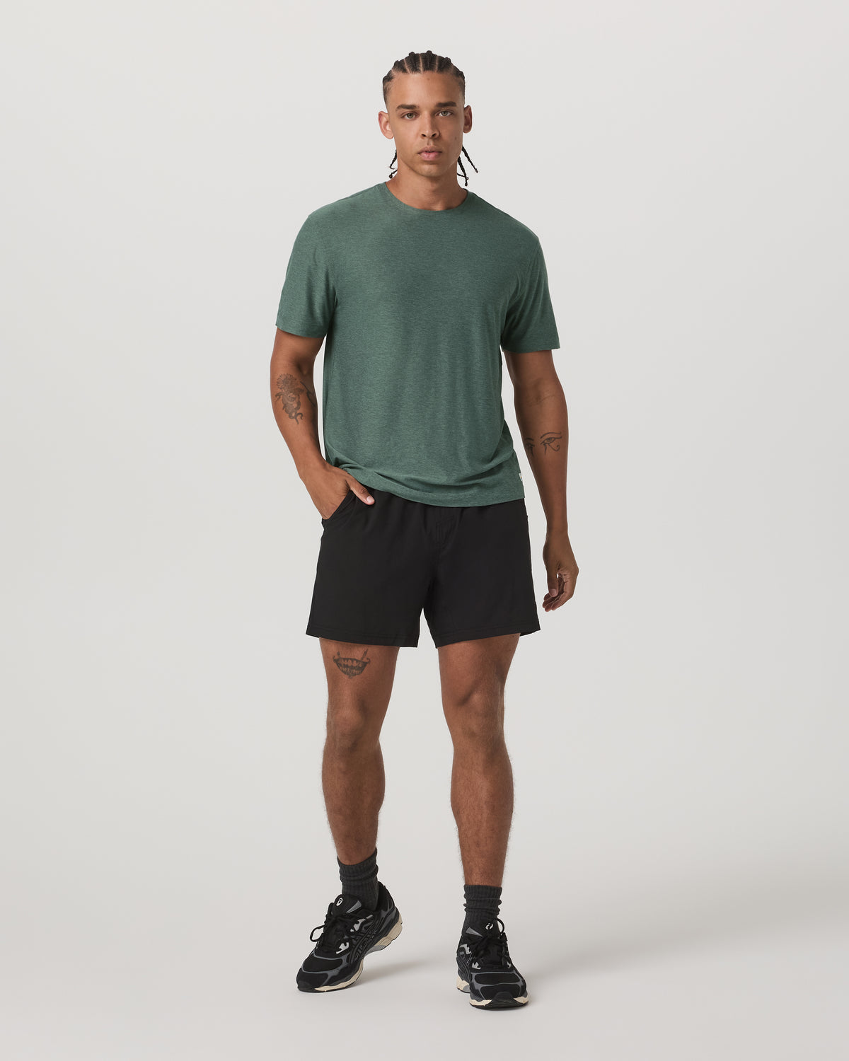Short Sleeve Strato Tech Tee-Relaxed Fit Agate Green Heather | Vuori On sale
