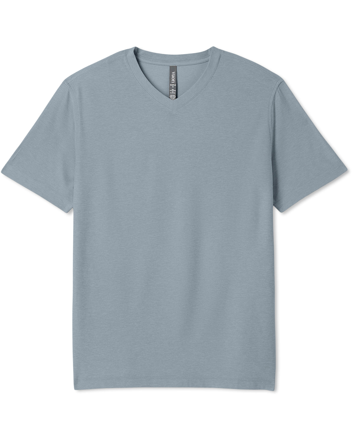 Strato Tech V-Neck Tee Men's Dusty Blue Heather Shirt | Vuori For sale
