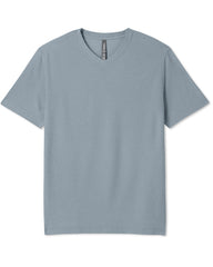Strato Tech V-Neck Tee Men's Dusty Blue Heather Shirt | Vuori For sale