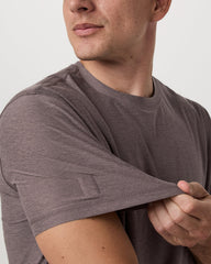 Strato Tech Tee Men's Huckleberry Heather T-Shirt | Vuori Online