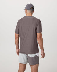 Strato Tech Tee Men's Huckleberry Heather T-Shirt | Vuori Online