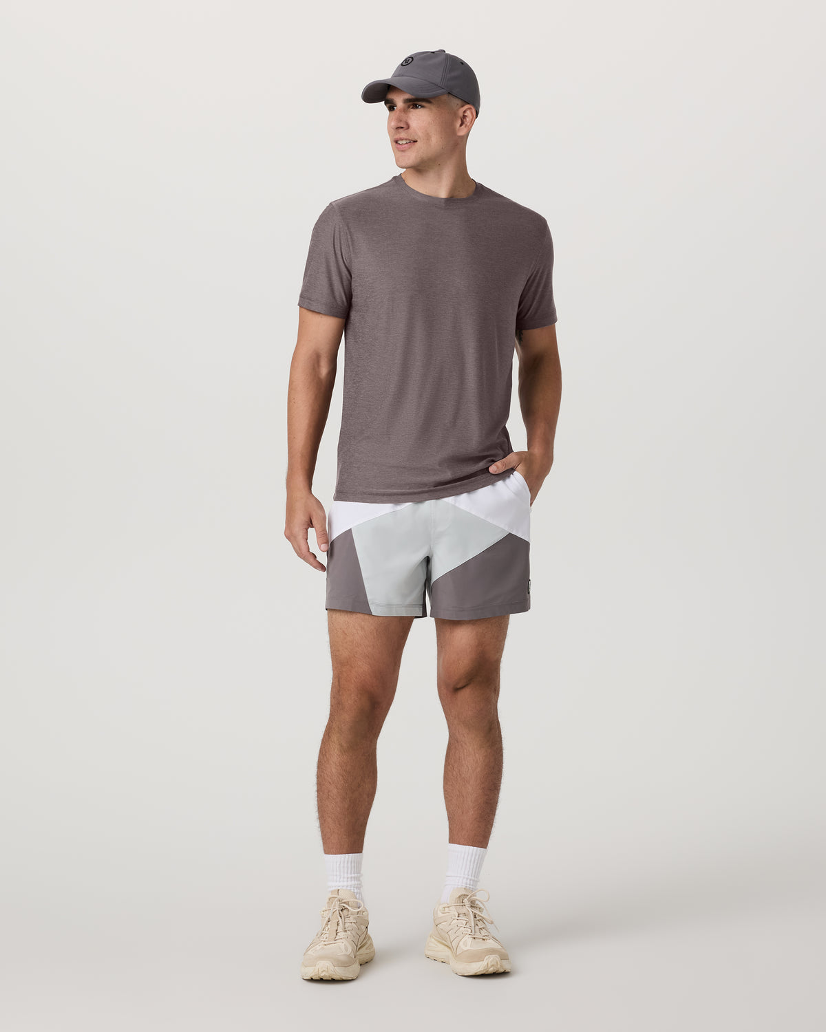 Strato Tech Tee Men's Huckleberry Heather T-Shirt | Vuori Online