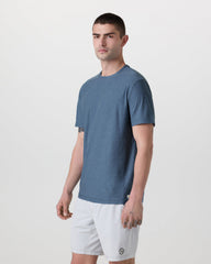 Strato Tech Tee Men's Pool Blue Workout Shirt | Vuori Outlet