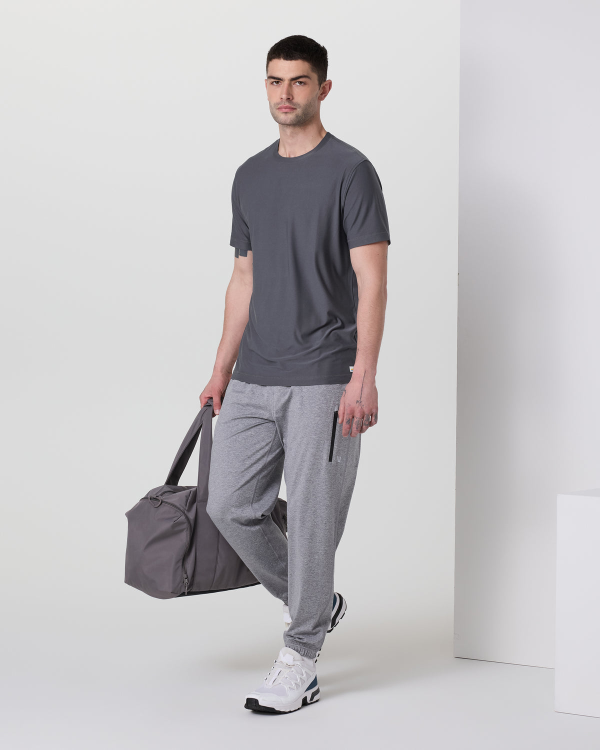 Strato Tech Tee Men's Moonlight Workout Shirt | Vuori US