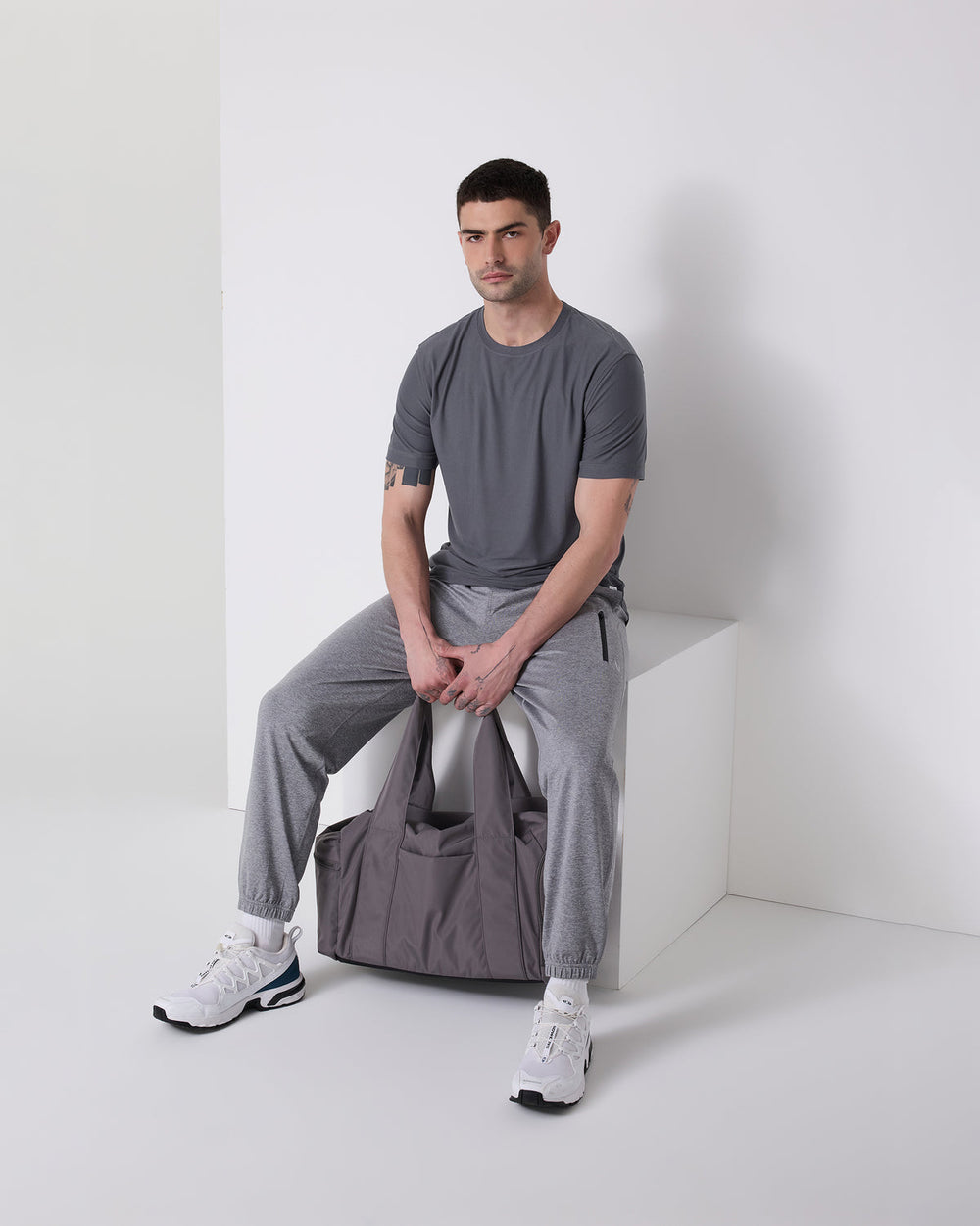 Strato Tech Tee Men's Moonlight Workout Shirt | Vuori US