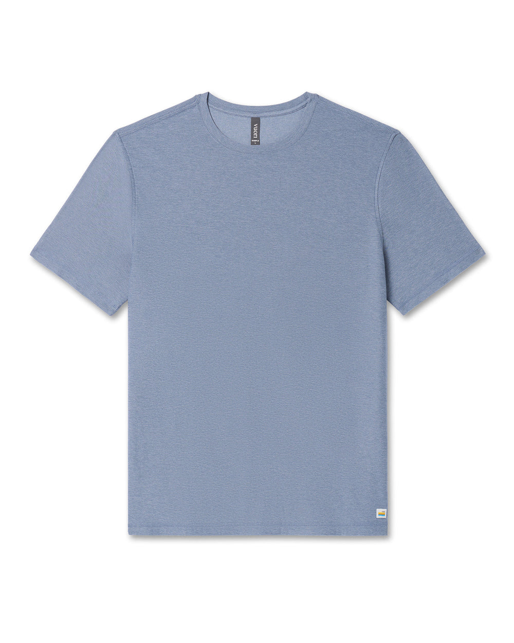 Strato Tech Tee Men's Chambray Heather Workout Shirt | Vuori