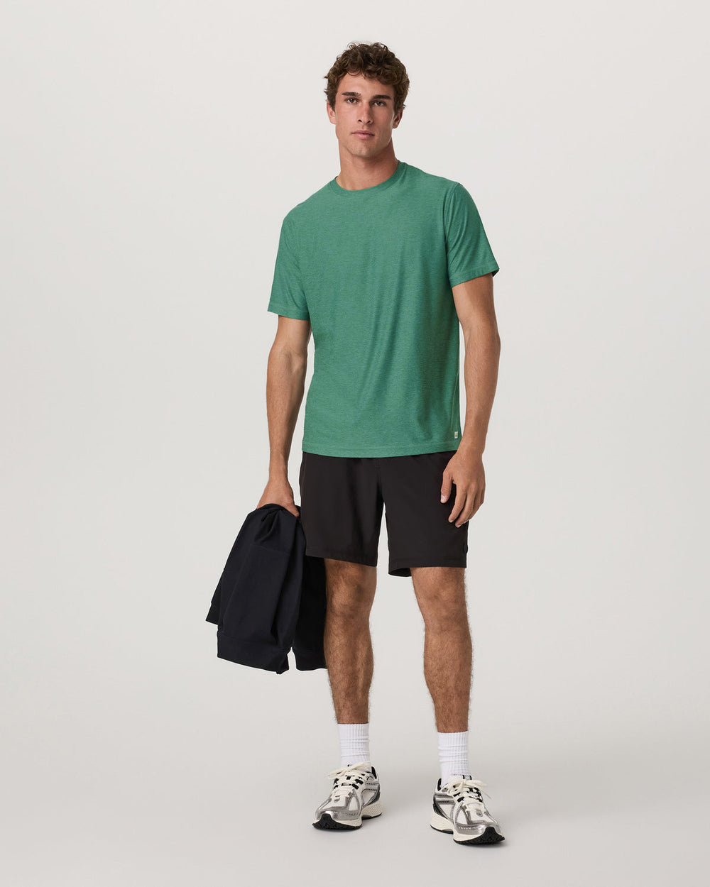 Strato Tech Tee Men's Hedge Green Workout Shirt | Vuori Sale