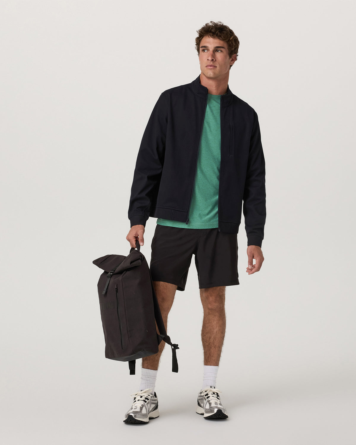 Strato Tech Tee Men's Hedge Green Workout Shirt | Vuori Sale