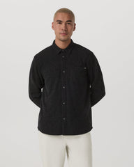 Long Sleeve Altitude Wool Shirt - Relaxed Volcanic Ash | Vuori Online