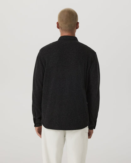 Long Sleeve Altitude Wool Shirt - Relaxed Volcanic Ash | Vuori Online