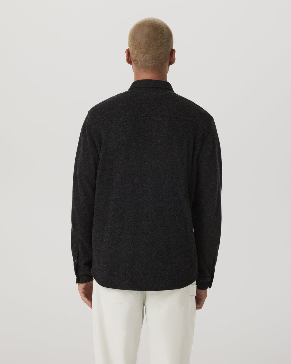 Long Sleeve Altitude Wool Shirt - Relaxed Volcanic Ash | Vuori Online