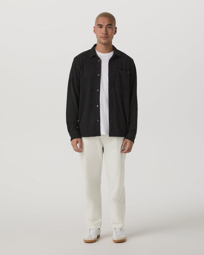 Long Sleeve Altitude Wool Shirt - Relaxed Volcanic Ash | Vuori Online