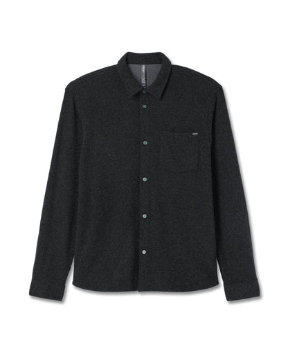 Long Sleeve Altitude Wool Shirt - Relaxed Volcanic Ash | Vuori Online