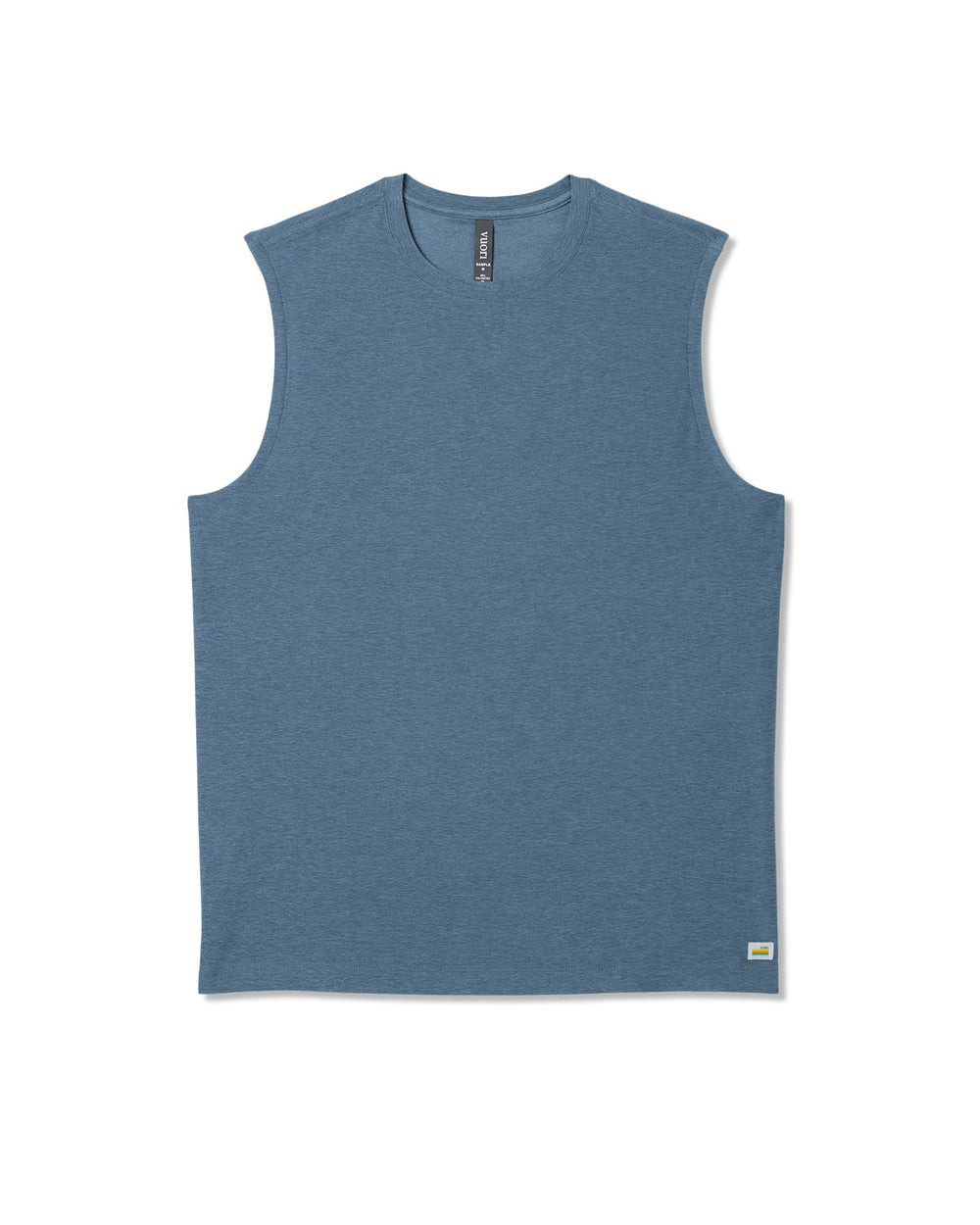 Strato Muscle Tee Men's Pool Blue Heather Tank Top | Vuori Outlet