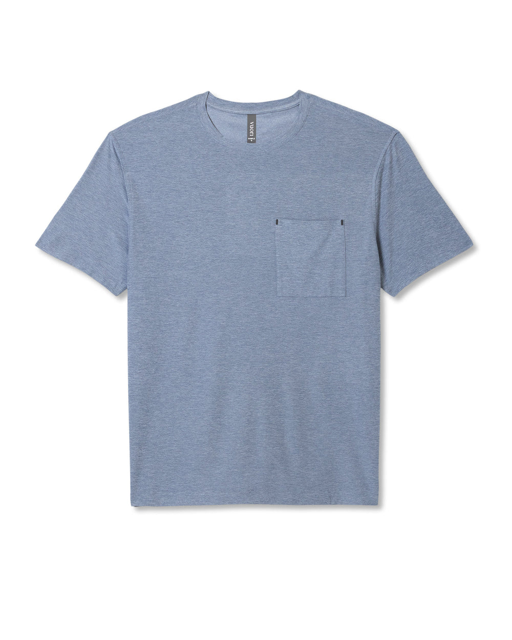 Men's Short Sleeve Strato Pocket Tee - Relaxed Chambray | Vuori US