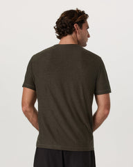 Strato Tech Tee Men's Dark Oregano Heather T-Shirt | Vuori