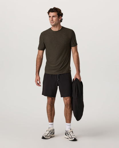 Strato Tech Tee Men's Dark Oregano Heather T-Shirt | Vuori