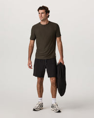 Strato Tech Tee Men's Dark Oregano Heather T-Shirt | Vuori