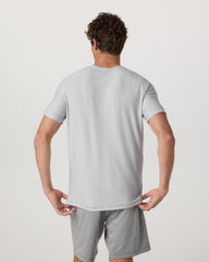 Strato Tech Tee Men's Frost Grey Workout Shirt | Vuori Discount