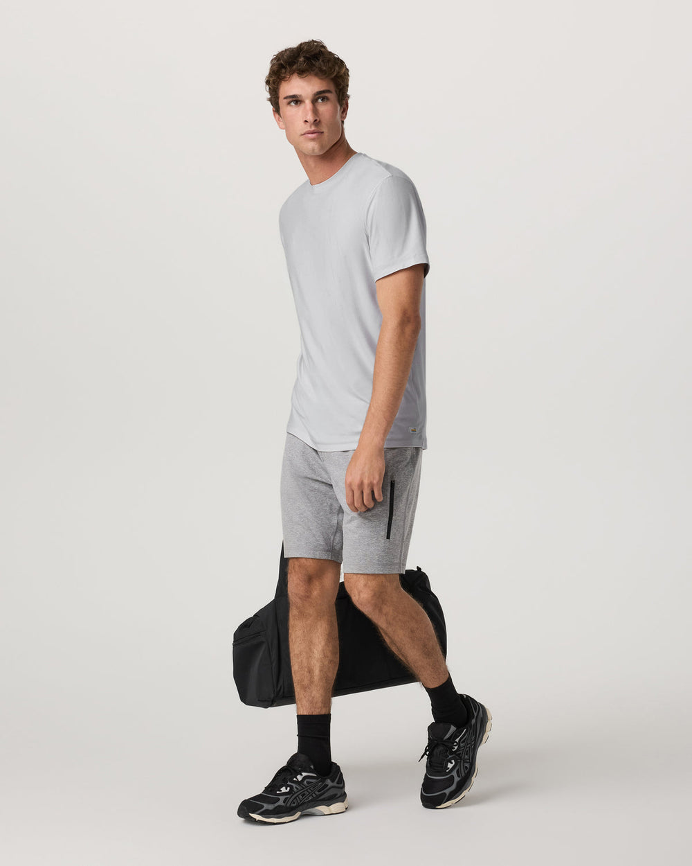 Strato Tech Tee Men's Frost Grey Workout Shirt | Vuori Discount