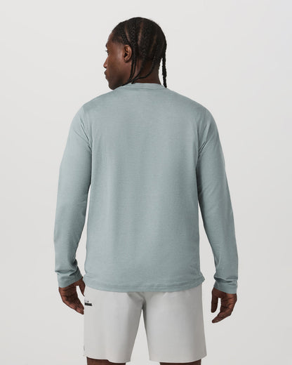Long Sleeve Ponto Performance Tee Misty Blue Heather | Vuori Sale