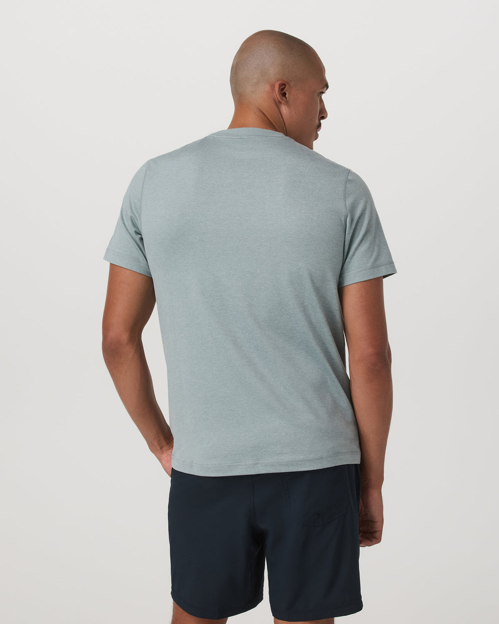 Short Sleeve Ponto Performance Tee Misty Blue Heather | Vuori On sale