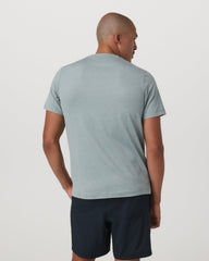 Short Sleeve Ponto Performance Tee Misty Blue Heather | Vuori On sale