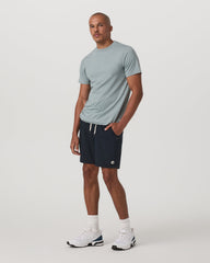 Short Sleeve Ponto Performance Tee Misty Blue Heather | Vuori On sale