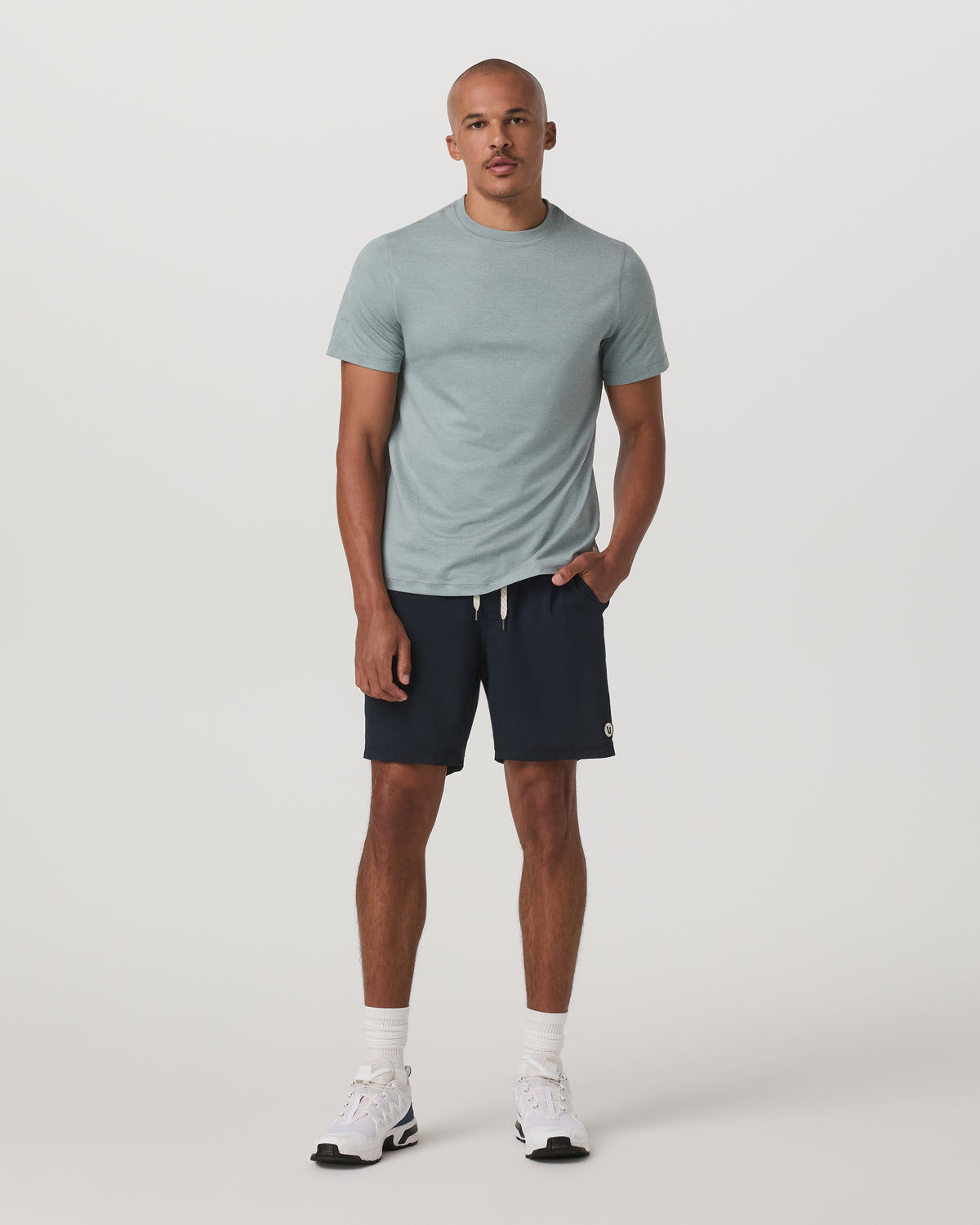Short Sleeve Ponto Performance Tee Misty Blue Heather | Vuori On sale