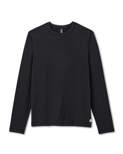 Long Sleeve Ponto Performance Tee Black Heather | Vuori Online