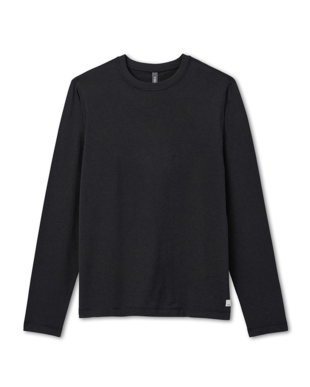 Long Sleeve Ponto Performance Tee Black Heather | Vuori Online