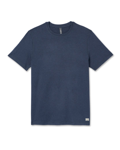 Short Sleeve Ponto Performance Tee Azure Heather | Vuori Clothing