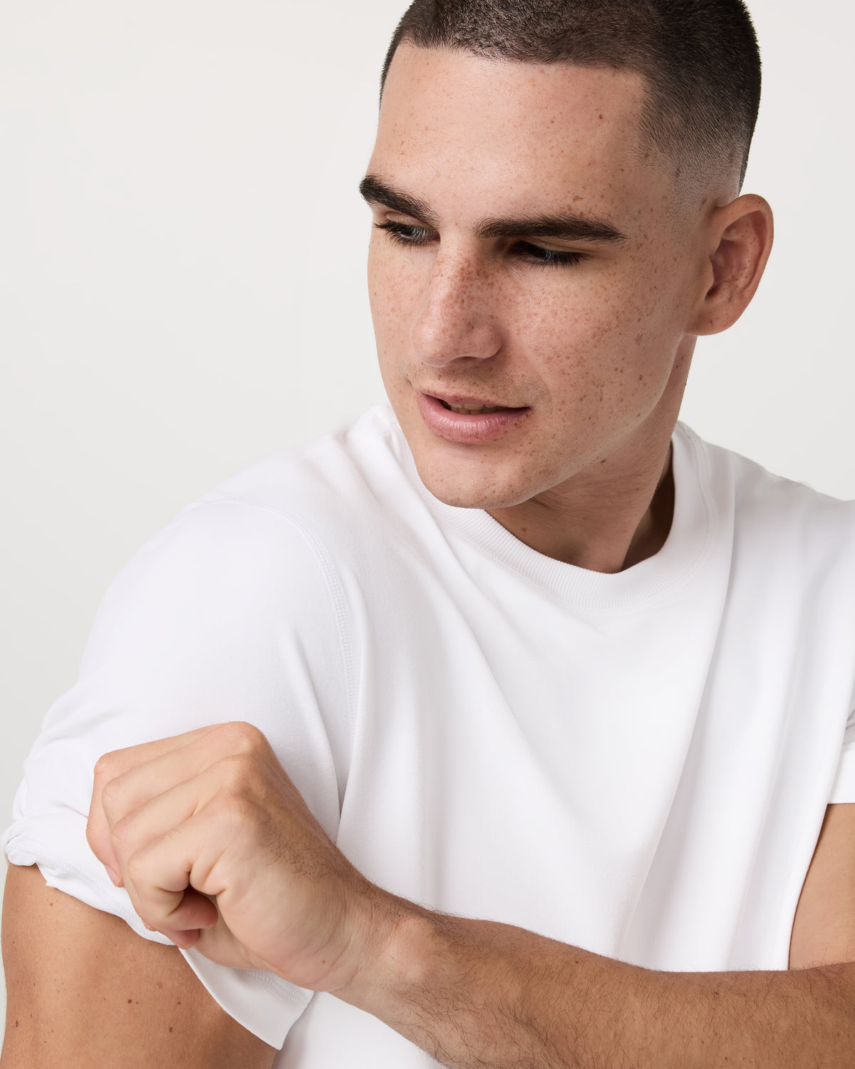 Men's Short Sleeve Ponto Performance Tee White | Vuori