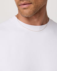 Men's Short Sleeve Ponto Tee - Relaxed White | Vuori Discount