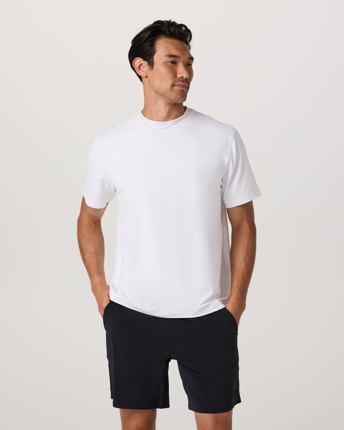 Men's Short Sleeve Ponto Tee - Relaxed White | Vuori Discount