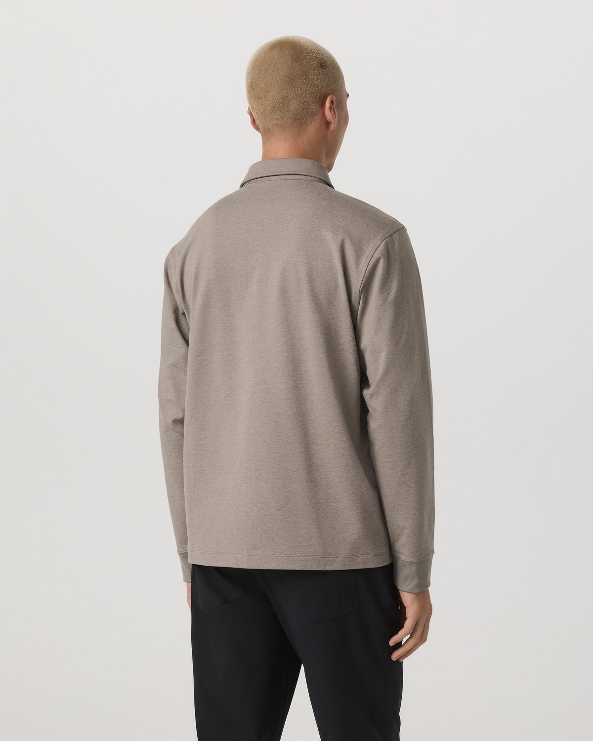 Men's Long Sleeve Coronado Rugby Walnut Heather | Vuori Sale