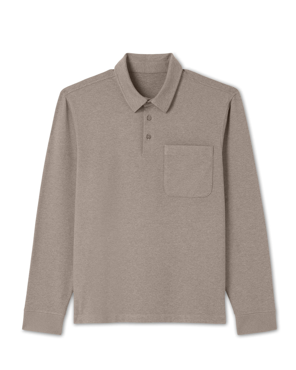 Men's Long Sleeve Coronado Rugby Walnut Heather | Vuori Sale