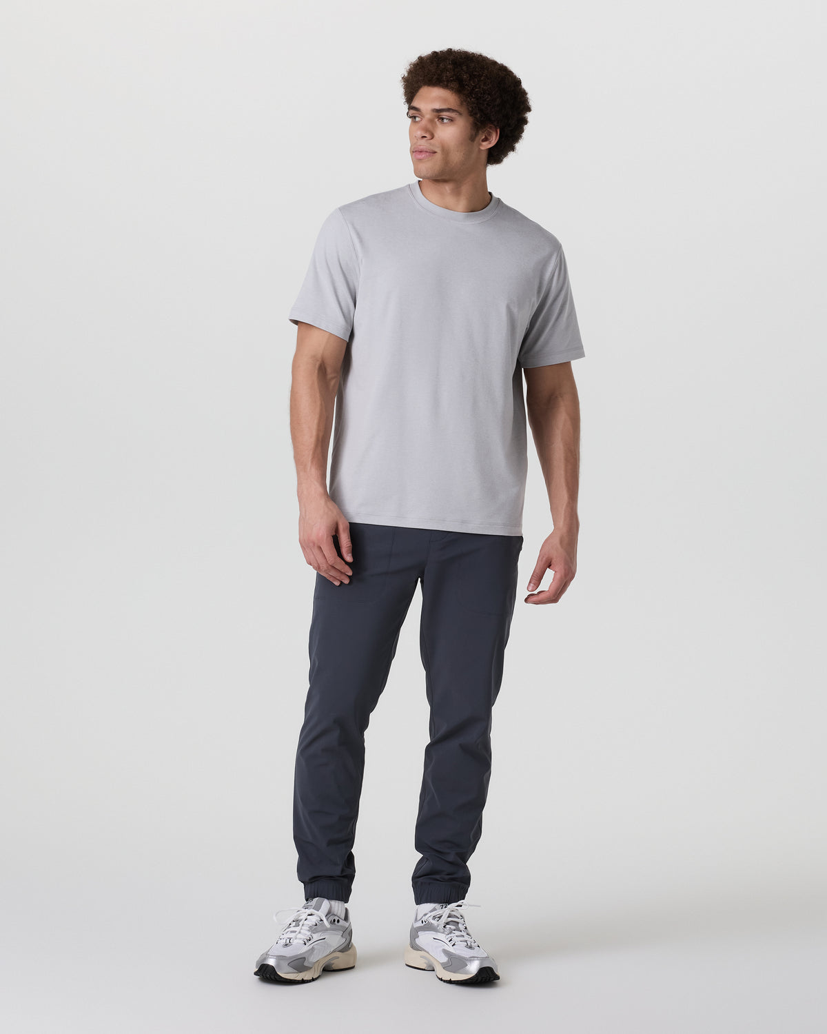Short Sleeve Ponto Tee - Relaxed Fit Frost Grey Heather | Vuori On sale